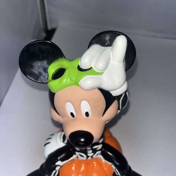VINTAGE 1999 Paper Magic Group Light Up Mickey Mouse Skeleton 10" GITD - Picture 2 of 6